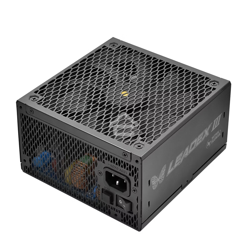 Блок питания Super Flower Power Supply Leadex III Gold, 1000 Ватт, 1000W, ATX 3.1, 140мм, 8xSATA, 4xPCI-E(6+2), 1x12VHPWR(12+4), APFC, 80+ Gold, Full Modular