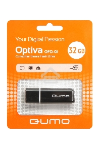 Флэш Диск USB 2.0 QUMO 32GB Optiva 01 Black QM32GUD-OP1-black