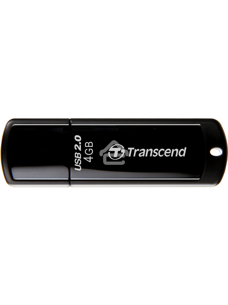 Флэш диск Transcend 4GB JetFlash 350, USB 2.0, Черный