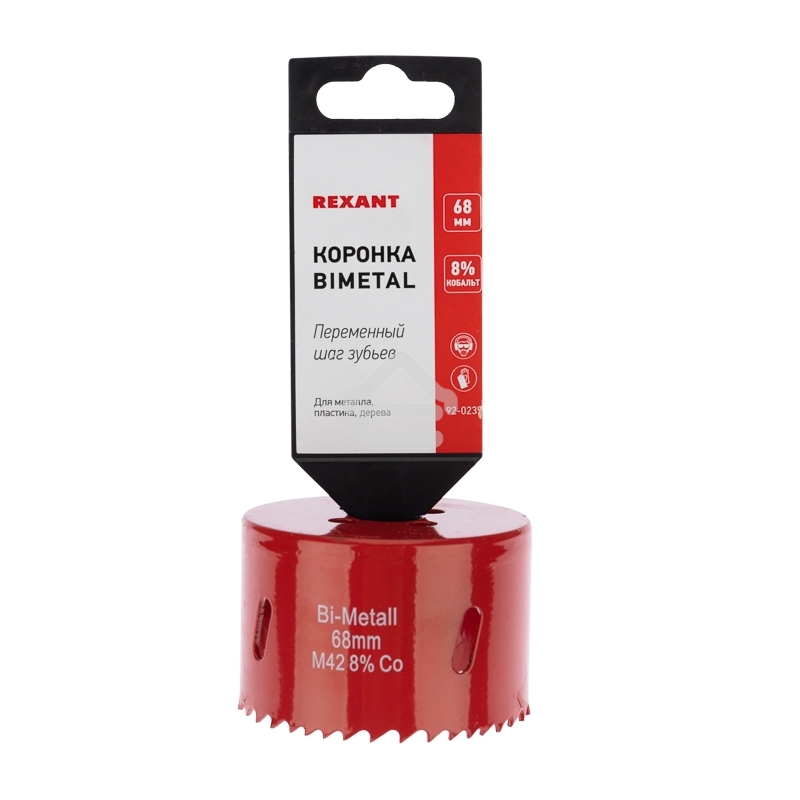 Коронка Rexant Bimetal 68 мм