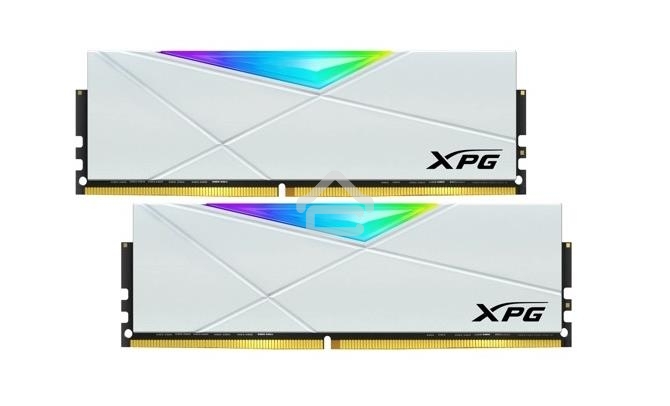Оперативная память XPG Spectrix D50 RGB, DDR4, 8GB (1x8GB), 3600MHz, CL18, DIMM, с радиатором, белый, RGB