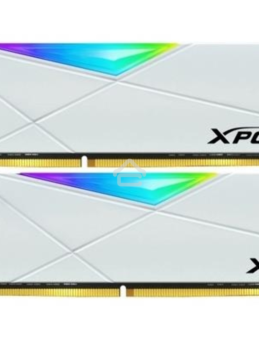 Оперативная память XPG Spectrix D50 RGB, DDR4, 8GB (1x8GB), 3600MHz, CL18, DIMM, с радиатором, белый, RGB