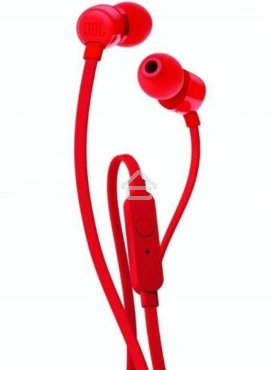 Наушники-гарнитура JBL T110 красный