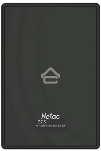 Накопитель внешний  SSD External Netac 2.0Tb Z7S <NT01Z7S-002T-32BK> (USB3.2, up to 550/480MBs, 89х60х11.5mm, Aluminium+Steel+Plastic)