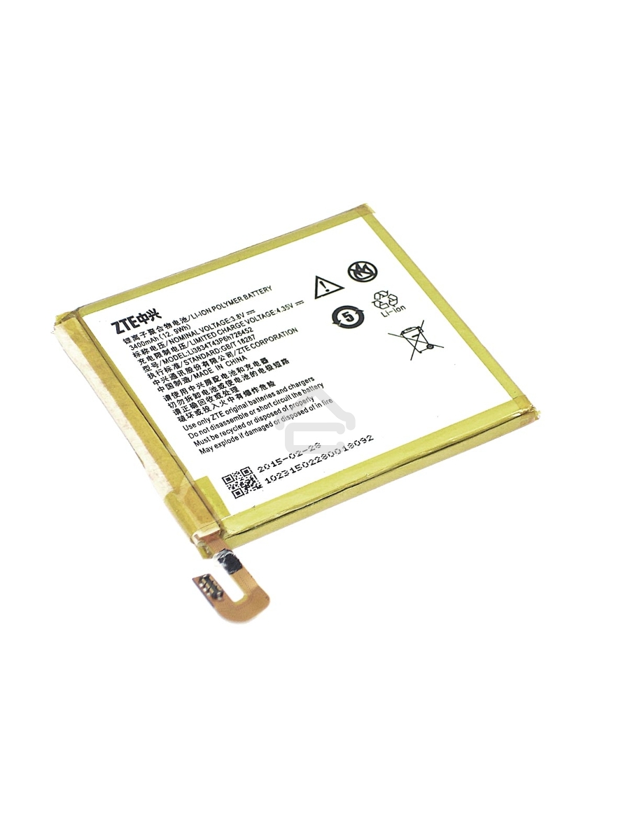 Аккумуляторная батарея Li3834T43P6h726452 для ZTE Blade V2 Lite, Q509T 3.8V 3400mAh