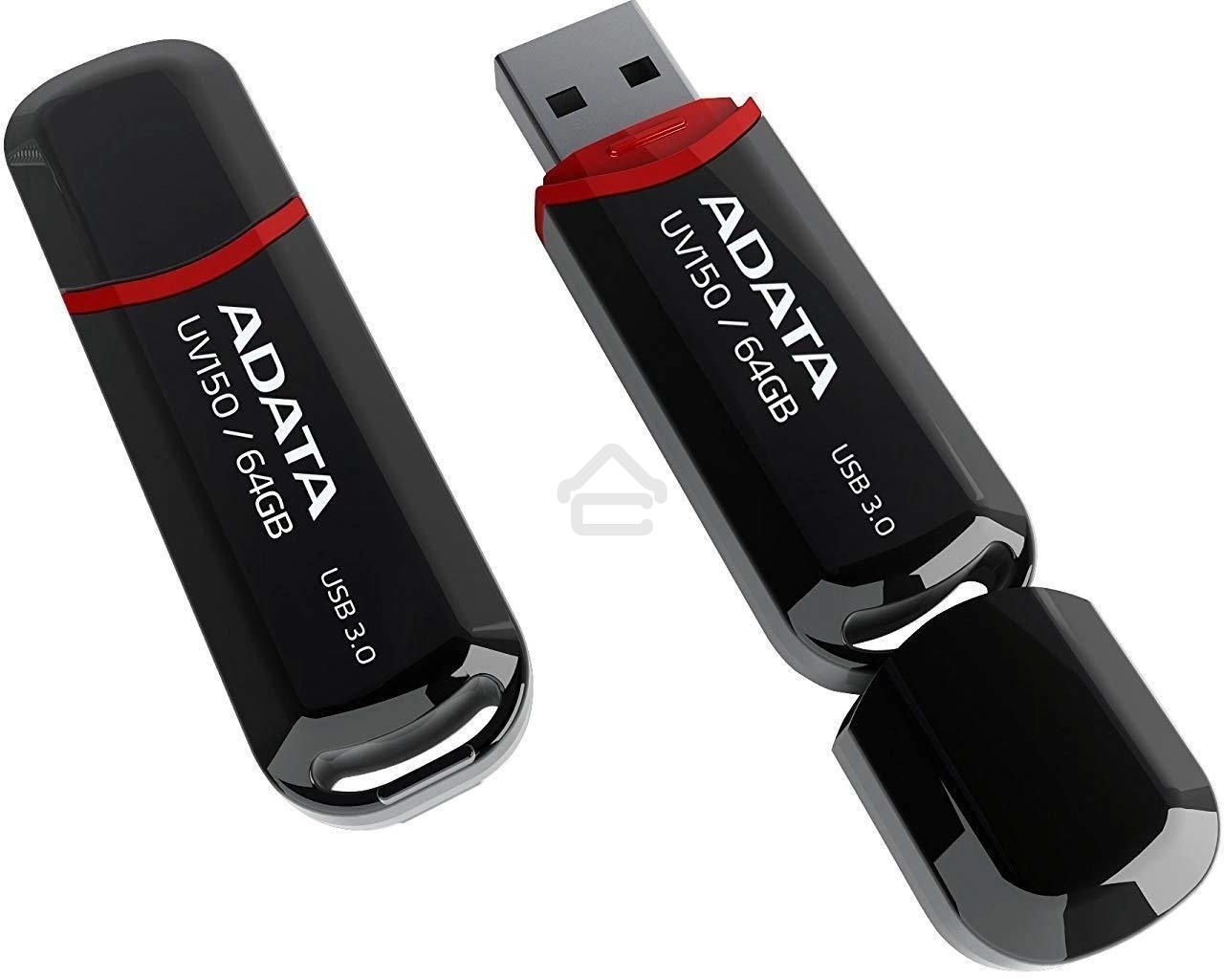 Флэш диск ADATA Flash Drive 64GB UV150 USB3.0, BLACK