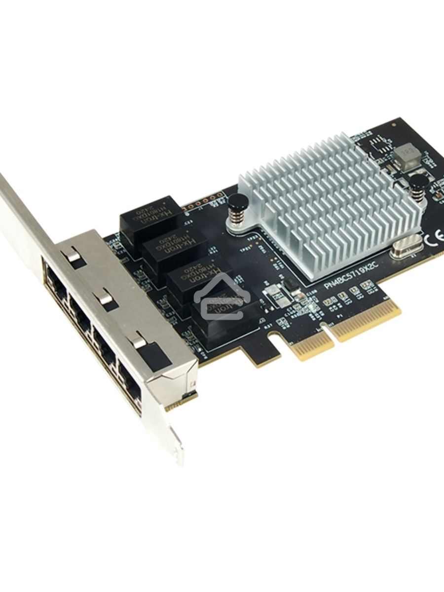 Сетевая карта SUNRICH TECHNOLOGY N-1060 1G Quad Port RJ45 PCIE Ethernet Adapter with Broadcom BCM5719 chipset