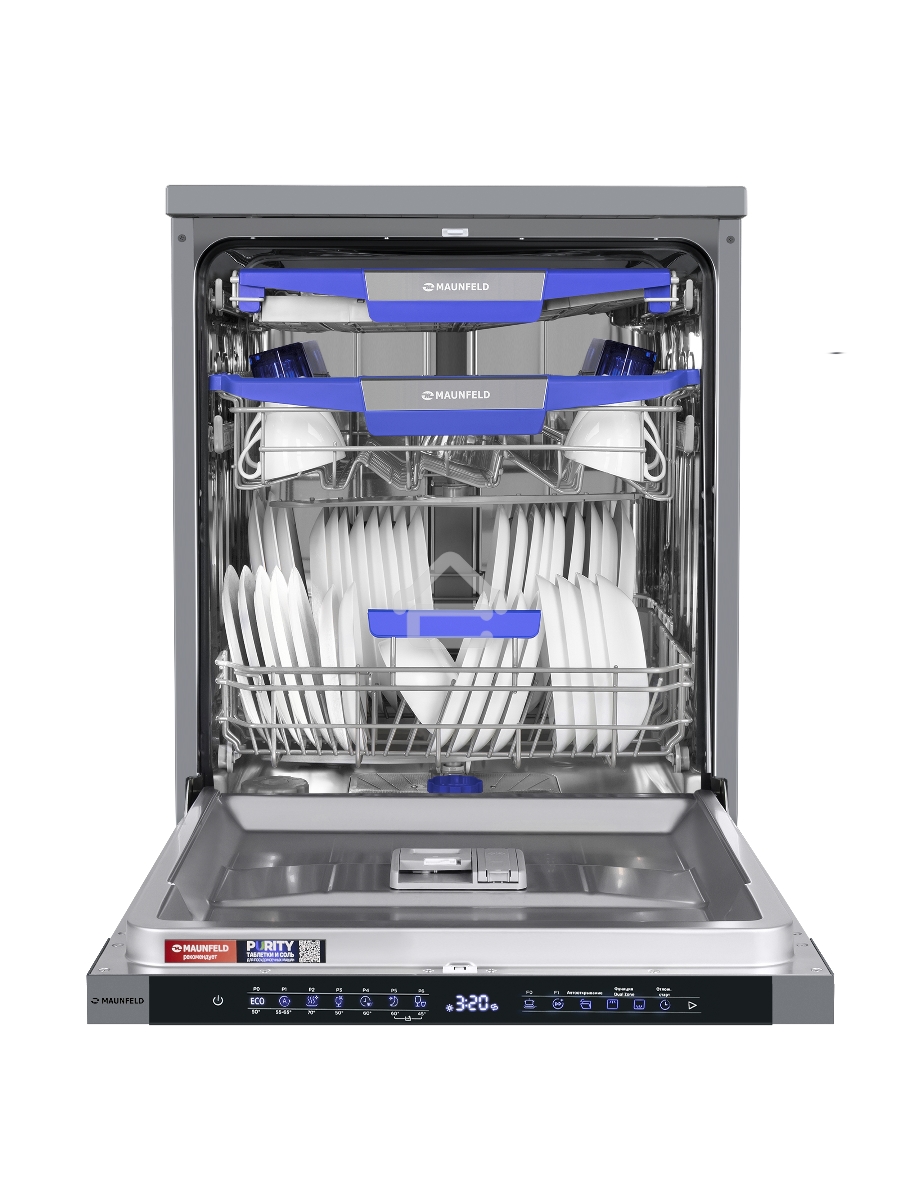 Посудомоечная машина Maunfeld MWF60331S Inverter, нержавеющая сталь, 59.8 см, 14 компл., 42 дБ, класс A+++
