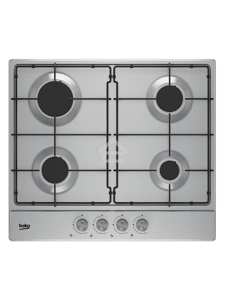 Встраиваемая газовая варочная поверхность Beko HIAG 64223 SX, Нержавеющая сталь