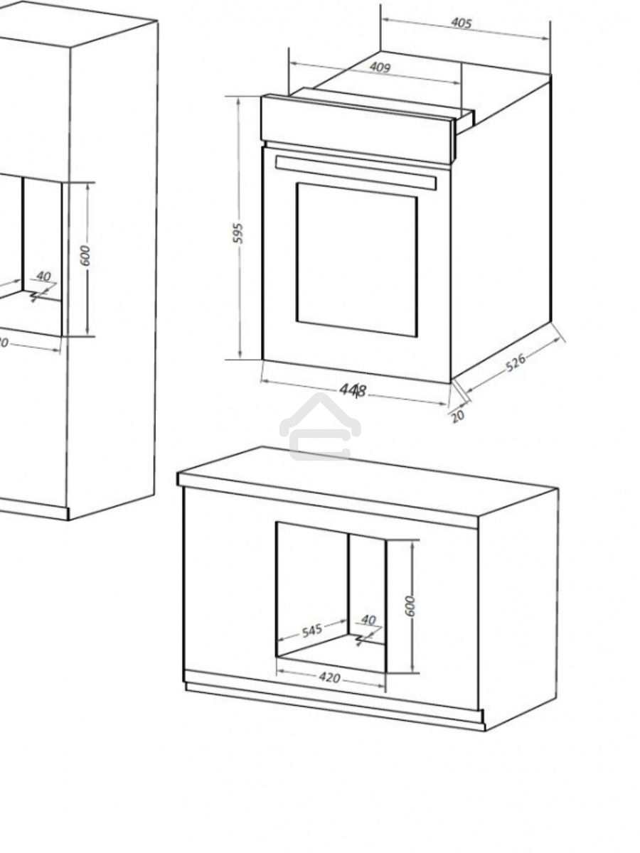 Шкаф духовой электрический Maunfeld EOEM516B, встраиваемый