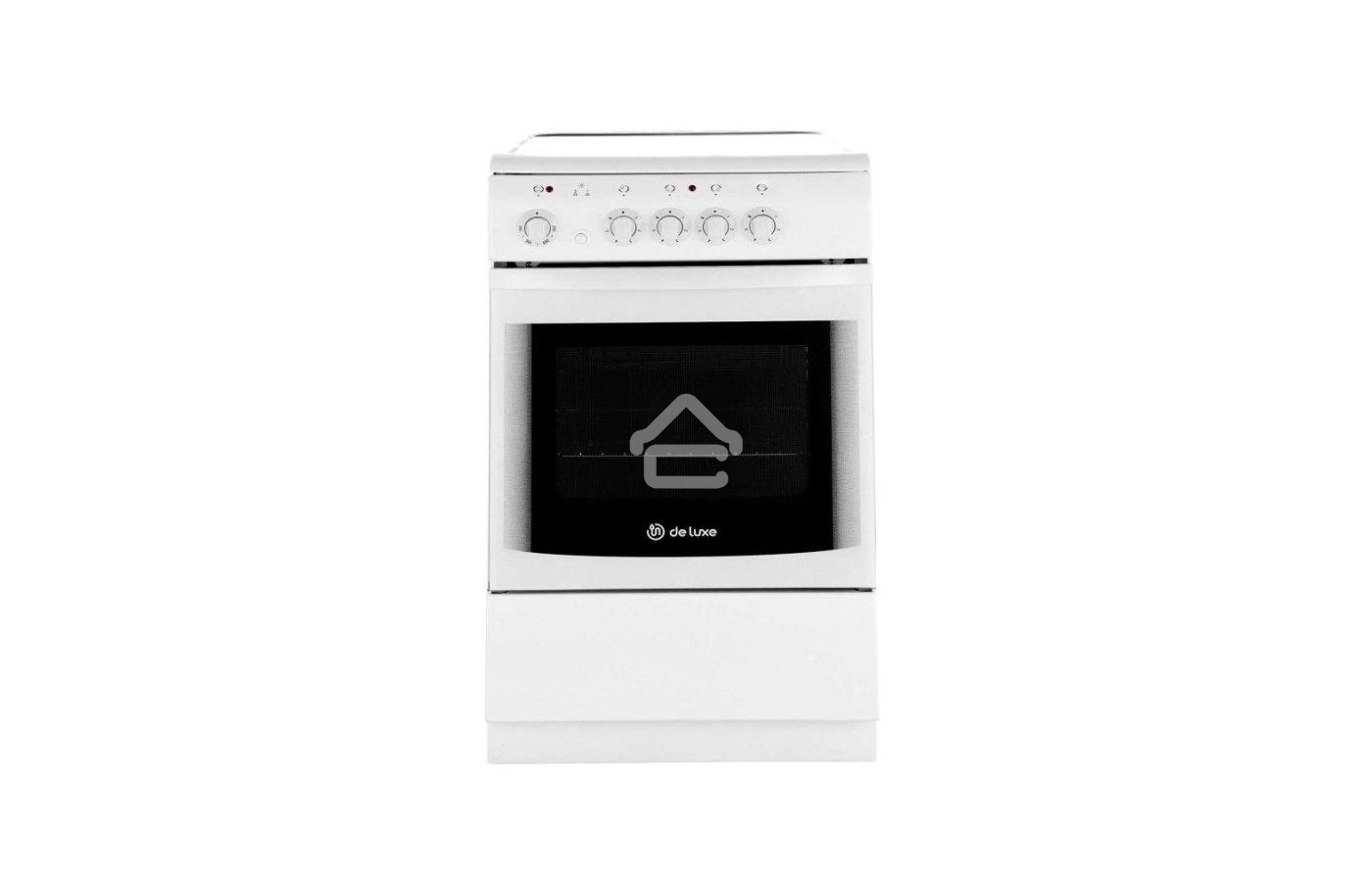 Плита электрическая De Luxe 506004.04ЭС белый, конфорок 4 шт, духовка 60 л, 50 см x 87 см x 60 см
