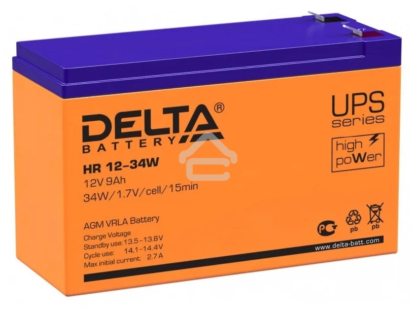 Батарея Delta DT 1212 (12V, 12Ah)