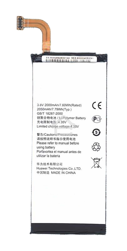 Аккумуляторная батарея для Huawei Ascend P6 / G6 2000mAh HB3742A0EBC