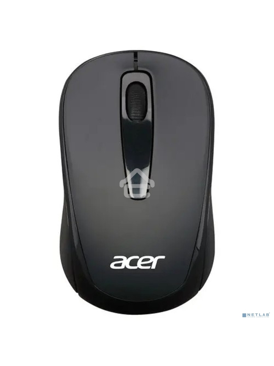 Мышь беспроводная Acer OMR133 черный, 1000 dpi, радиоканал, USB, кнопки - 3