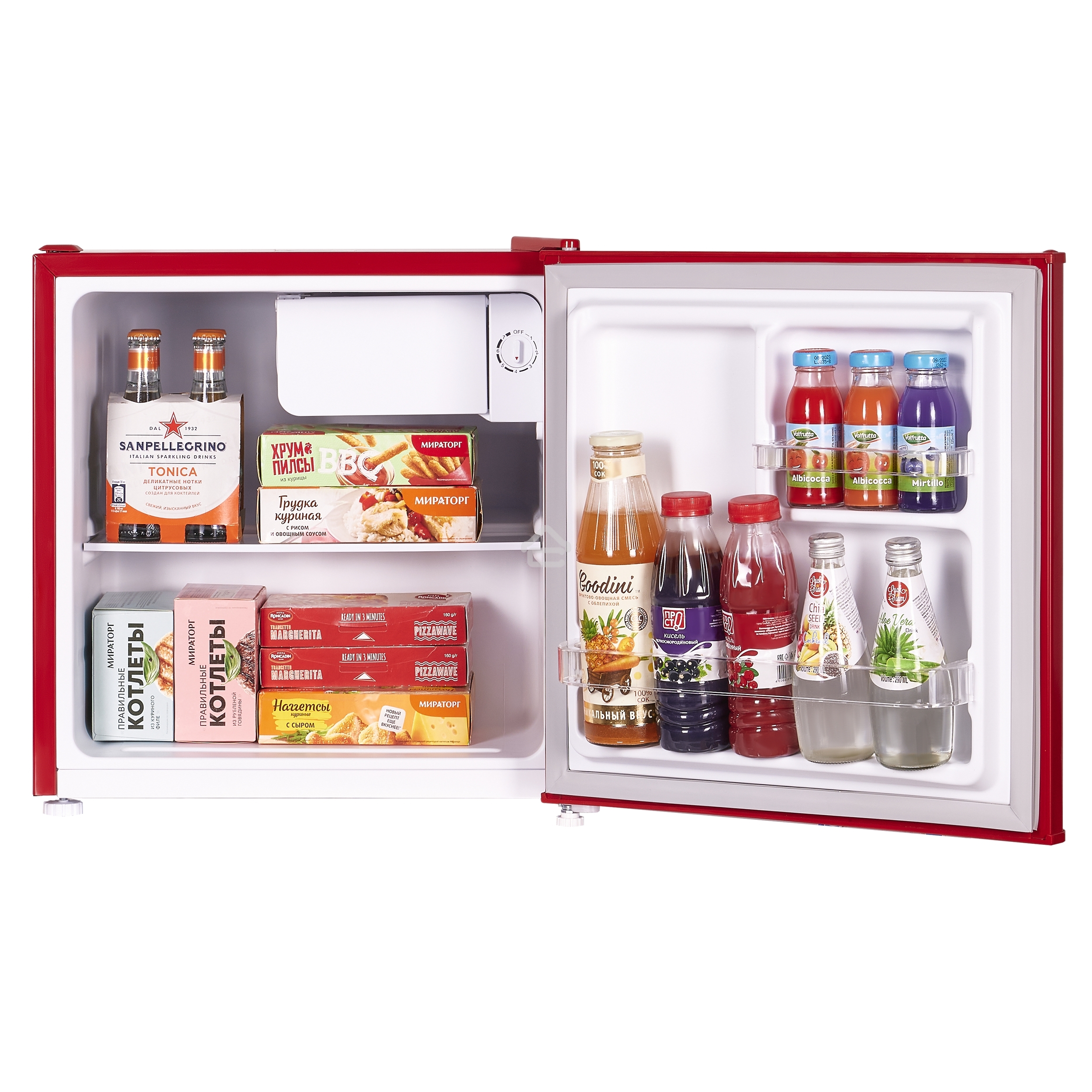 Холодильник Maunfeld MFF50RR красный однокамерный 50л