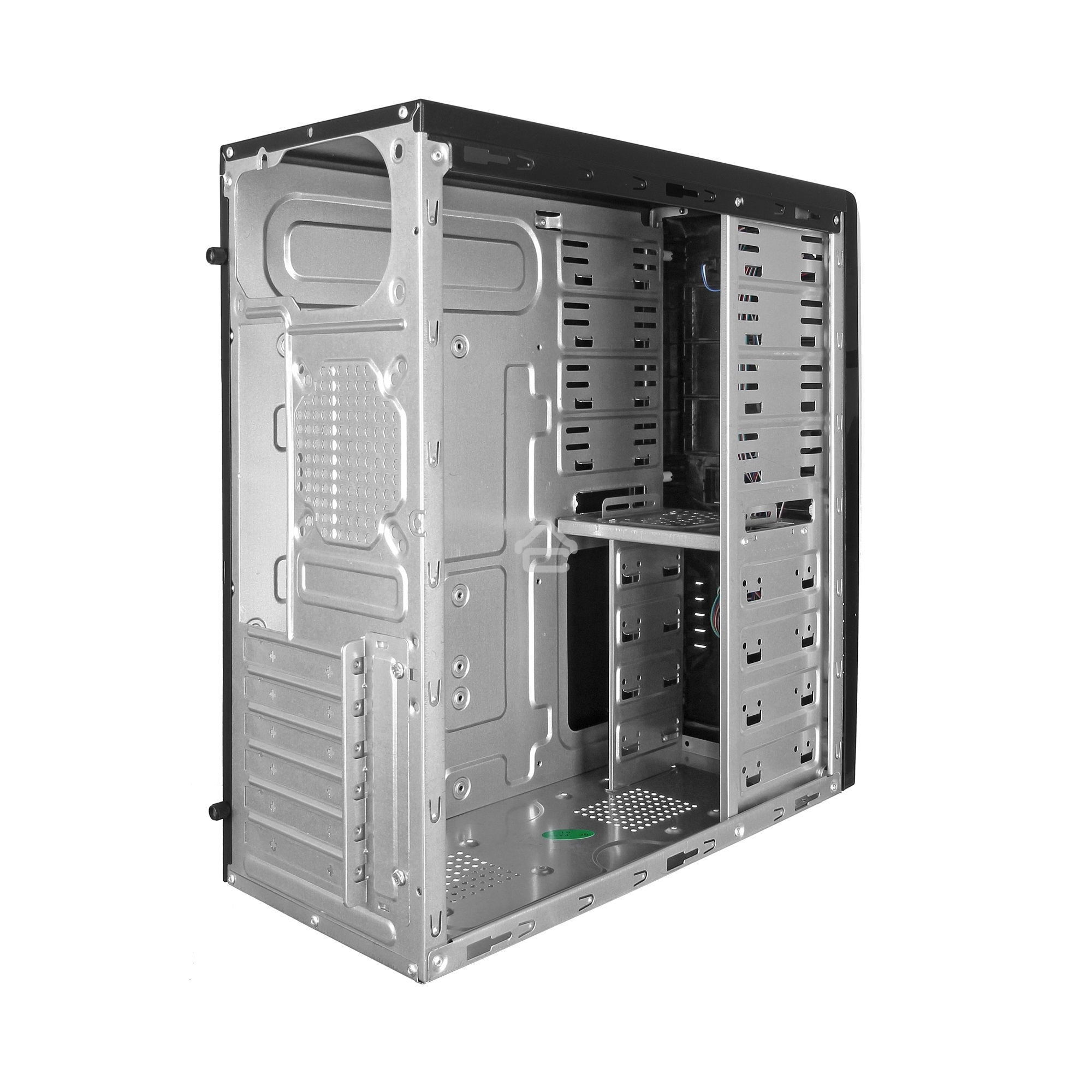 Компьютерный корпус Miditower Exegate CP-601 Black, ATX, <CP500W, 80mm>, 2*USB, Audio