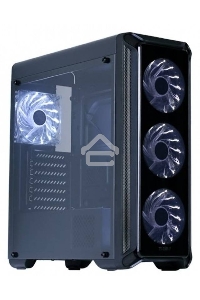 Корпус ZALMAN I3, без БП, большое боковое окно, черный,  ATX