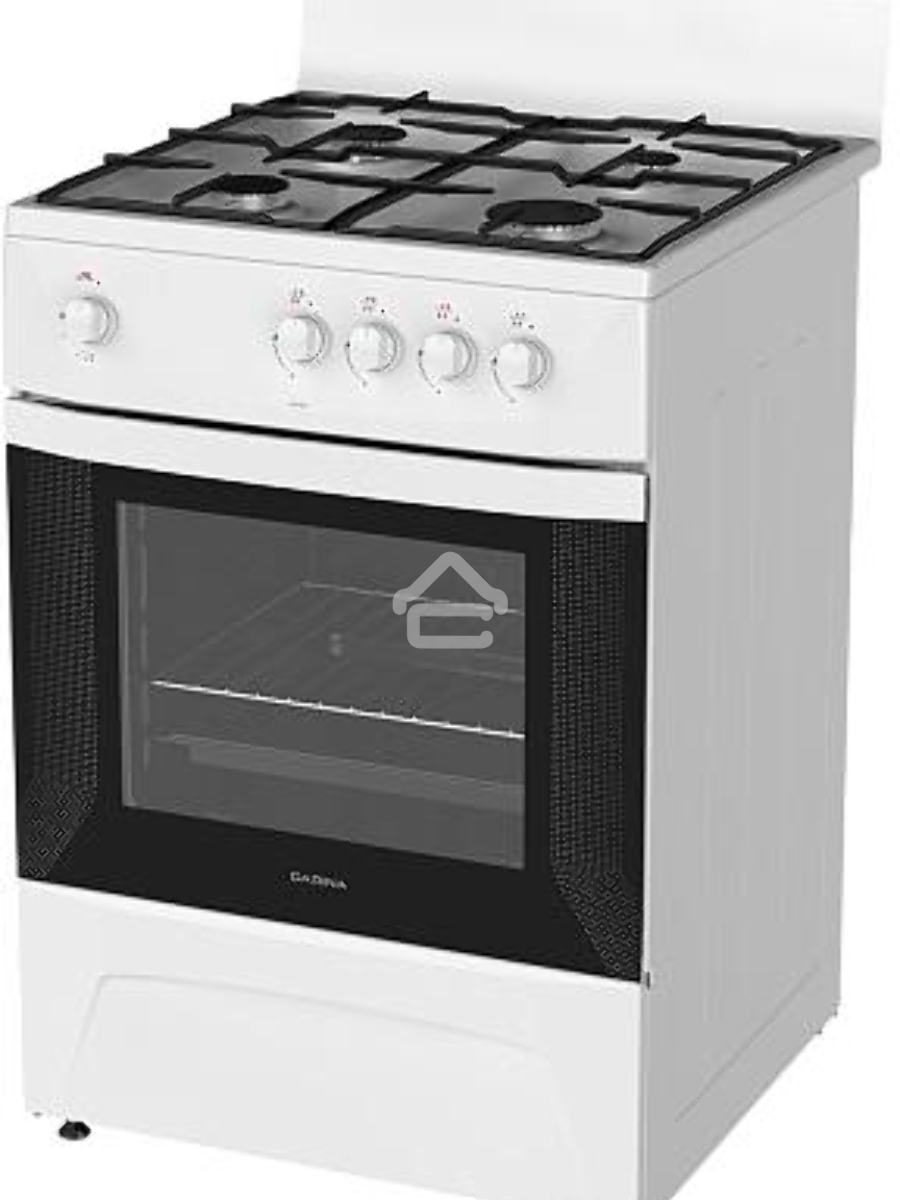 Плита газовая Darina C 1001 W белый/черный, конфорок 4 шт, духовка 50 л, 60 см x 85 см x 60 см