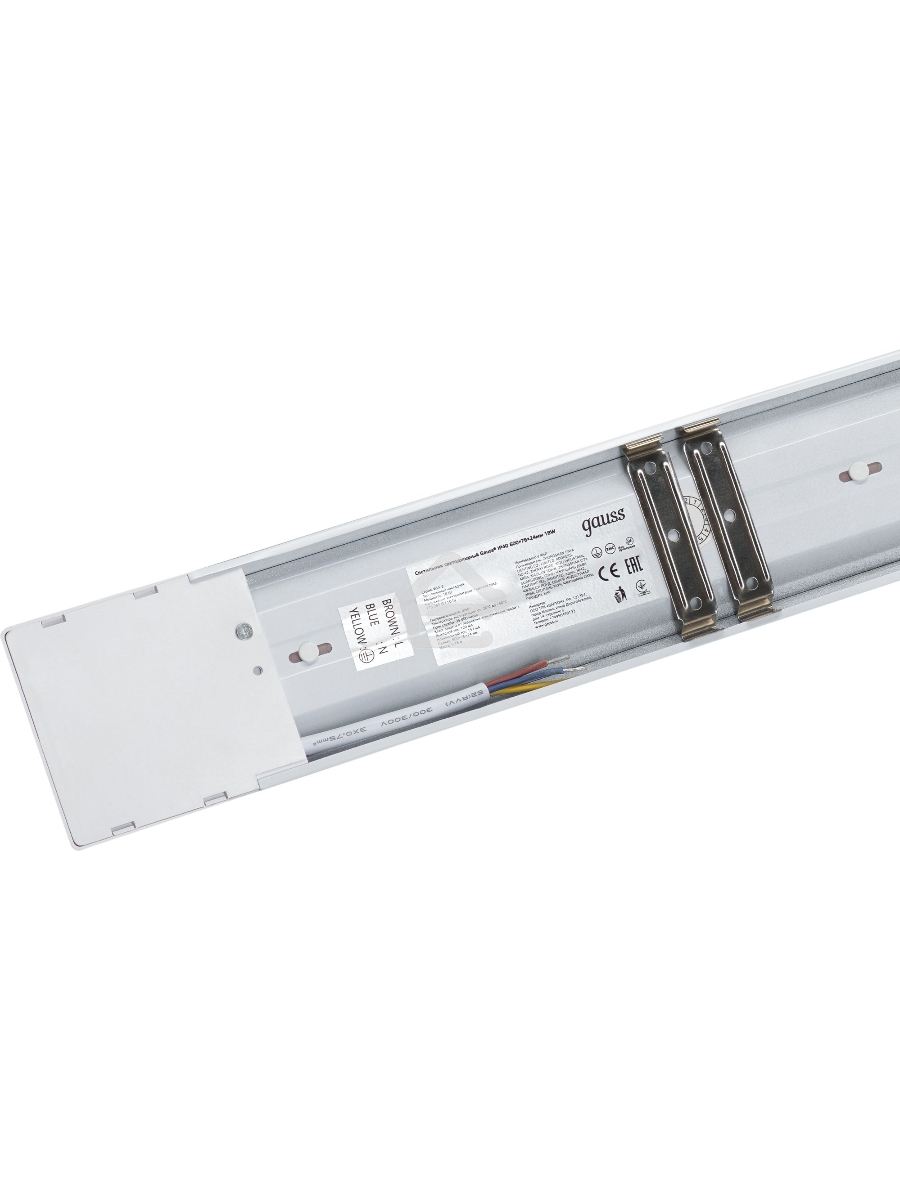 Светильник светодиодный Gauss IP20 600*76*24мм 18W 1560lm 6500K WLF-2 сталь 1/20