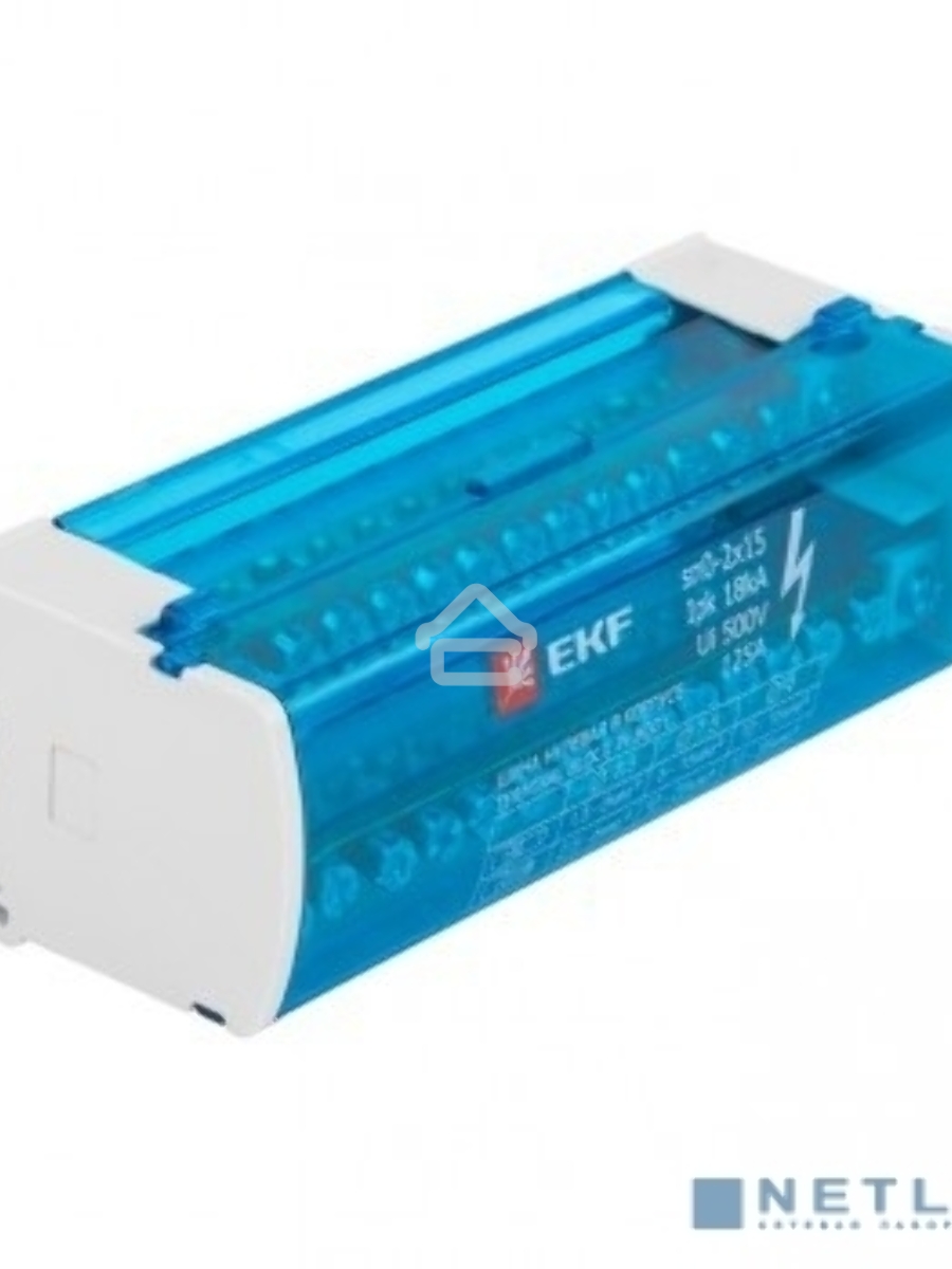 Шина нулевая в корпусе 2х15 EKF sn0-2x15