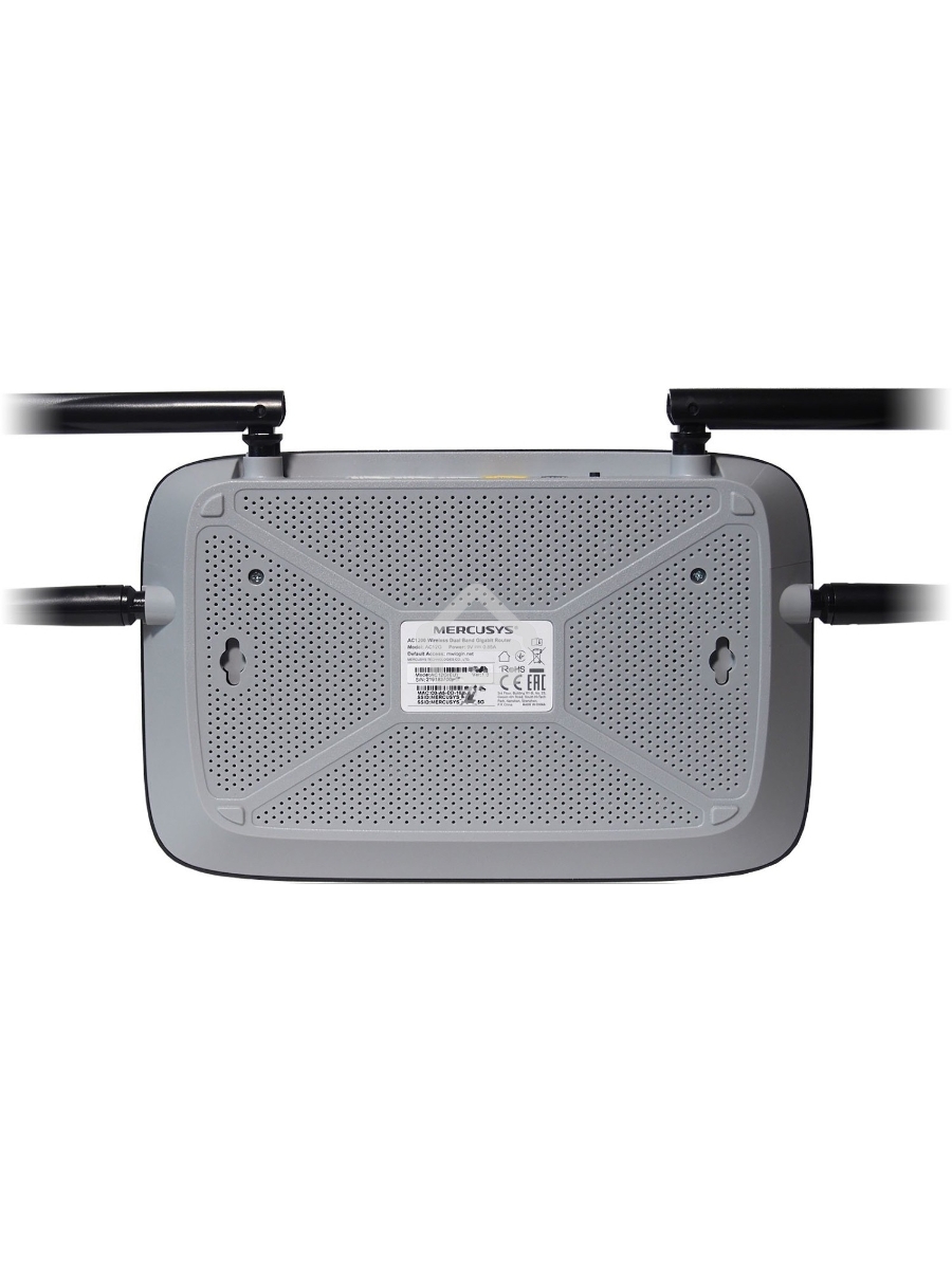 Двухдиапазонный Wi-Fi роутер Mercusys AC12G AC1200,до 867 Мбит/с на 5 ГГц + до 300 Мбит/с на 2,4 ГГц, 802.11ac/a/b/g/n