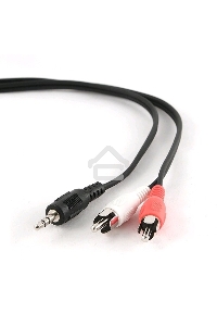 Кабель аудио Gembird Jack3.5 / 2xRCA, 2.5м