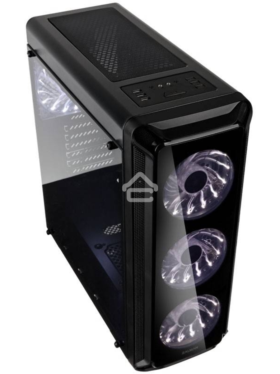 Корпус ZALMAN I3, без БП, большое боковое окно, черный,ATX