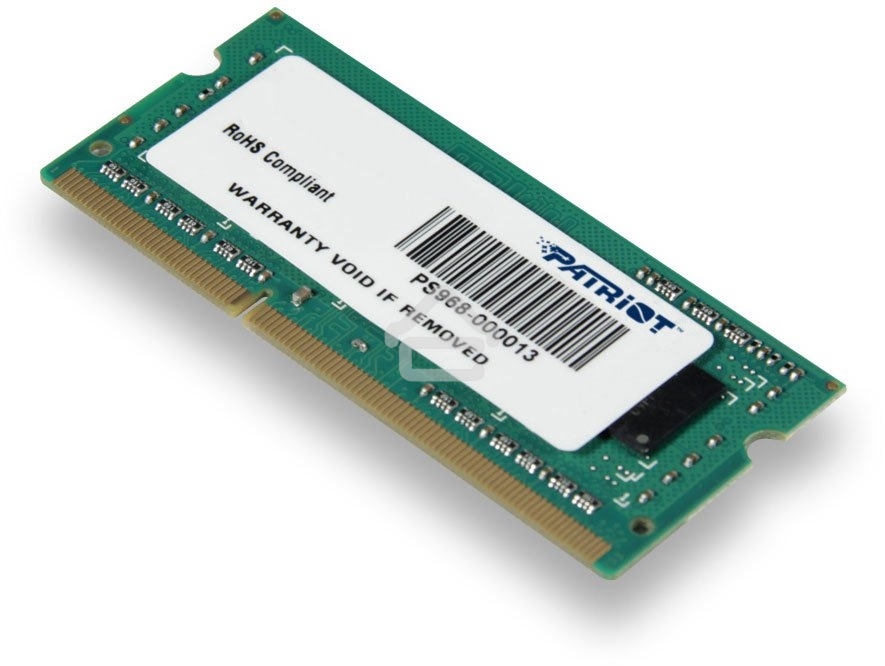 Оперативная память Patriot, DDR3, 4GB (1x4 GB), 1600 MHz, CL11, SO-DIMM