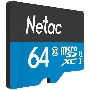 Флеш карта microSDHC 64GB Netac P500 <NT02P500STN-064G-S> (без SD адаптера) 80MB/s