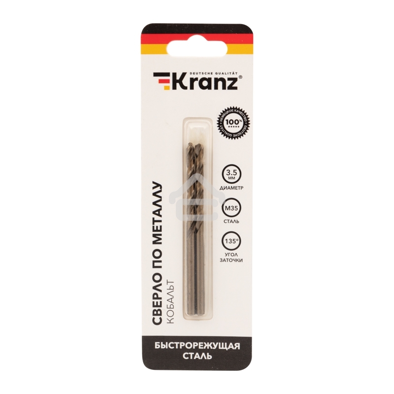 Сверло по металлу Kranz 3,5 мм 