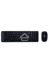 Клавиатура + мышь Logitech MK220 клав:черный мышь:черный USB беспроводная