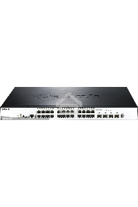 Управляемый стекируемый коммутатор D-Link DGS-1510-28XMP/A1A SmartPro с 24 портами 10/100/1000Base-T с поддержкой РоЕ и 4 портами 10G Base-X SFP+