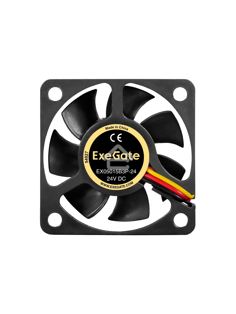 Вентилятор для корпуса ExeGate EX05015B3P-24 черный, 50 мм, 7500 об/мин, 39.4 дБ, 3 pin