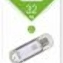 Флеш диск USB 2.0 32GB Smartbuy V-Cut Silver