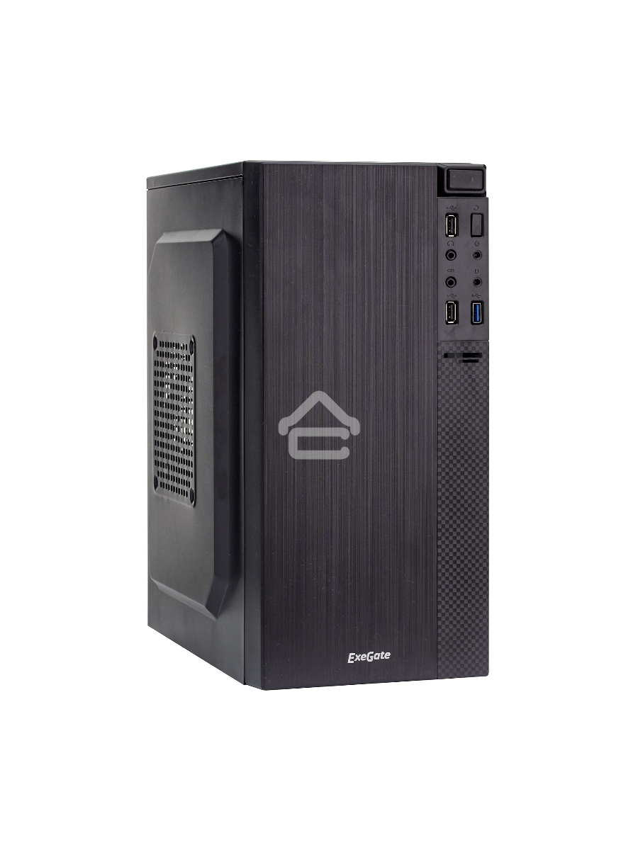 Корпус Minitower Exegate BAA-104U Black, mATX, <AAA400, 80mm>, 2*USB+1*USB3.0, Audio