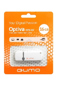 Флэш Диск USB 2.0 QUMO 16GB Optiva 02 White QM16GUD-OP2-white