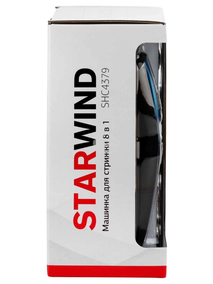 Машинка для стрижки Starwind SHC 4379 синий/черный 3Вт (насадок в компл:8шт)